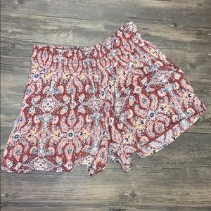 Patterned High Waisted Shorts Sz. S